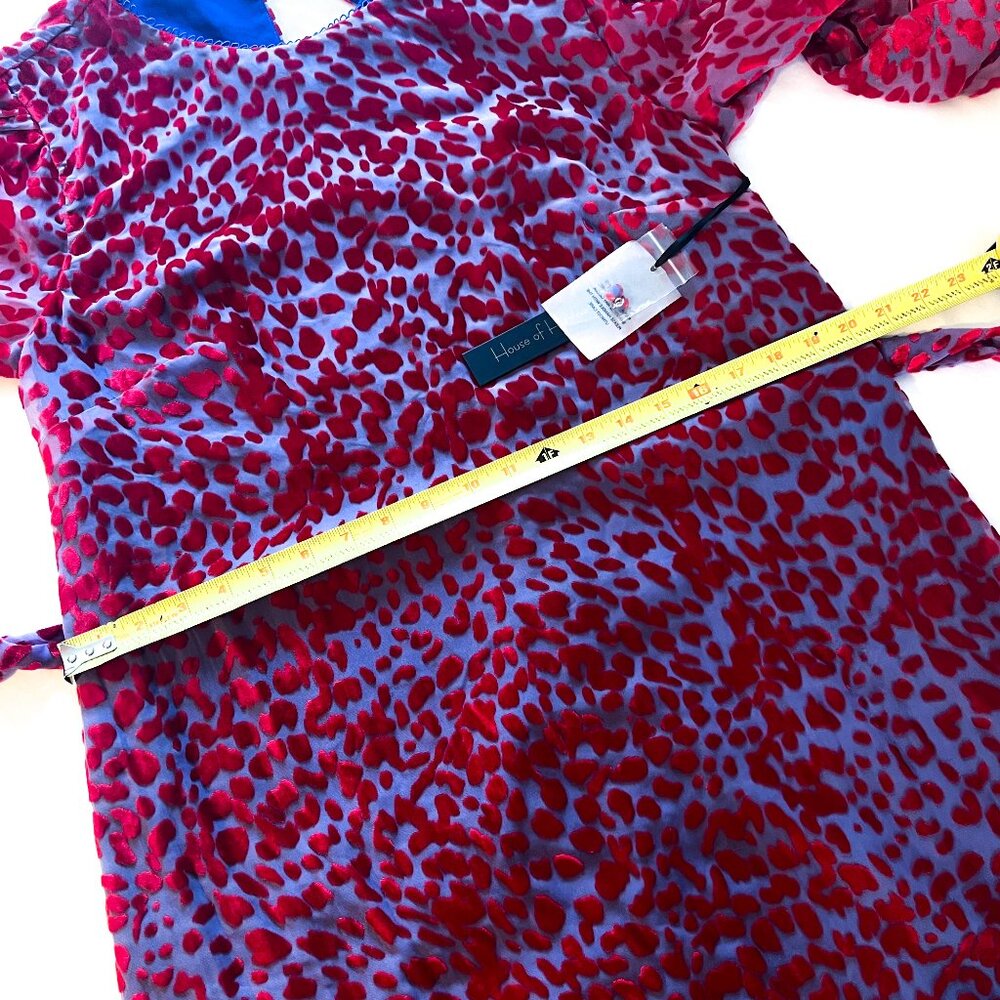 HOUSE OF HARLOW 1960 x REVOLVE Shawna Long Sleeve Dress in Cobalt Size L NWT - Picture 14 of 16